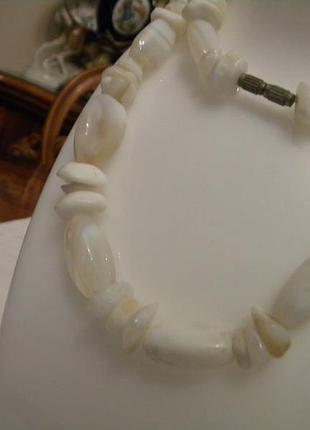 Винтажные бусы камень №1696 фото