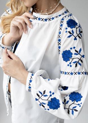 Шикарна жіноча сорочка вишиванка бавовна 😍3 фото