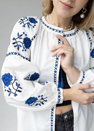 Шикарна жіноча сорочка вишиванка бавовна 😍5 фото