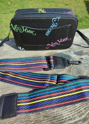 Женская стильная сумка с стиле mark jacobs в стилі марк якобс джейкобс чорна6 фото