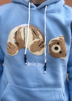 Худі palm angels palm angels blue bear5 фото