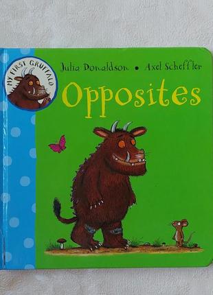 Детская книга для изучения английского языка opposites1 фото