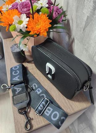 Женская стильная сумка с стиле mark jacobs в стилі марк якобс джейкобс чорна3 фото