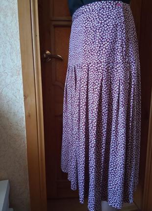 Летняя юбка,лёгкая юбка,длинная юбка,юбка,46р,италия.6 фото