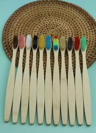 Набір зубних щіток бамбукові зубні щітки еко фораджо