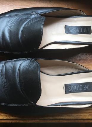 Кожанные мюли