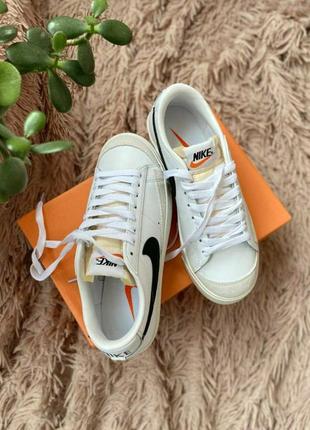 Nike blazer low 77 vintage •white•3 фото