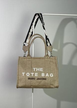Сумка жіноча в стилі marc jacobs the large tote bag beige