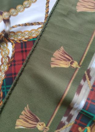 Шелковый платок с логотипом hermes4 фото