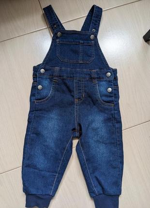 Комбинезон детский джинсовый lupilu размер 74