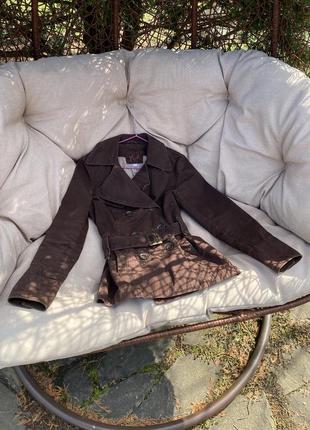 Next женское пальто, размер s, пиджак на девушку, кофейного цвета, очень красивое, качественное, жіночий джинсовий піджак, пальто, коричневого кольору