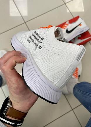 Nike flyknit racer x off white online