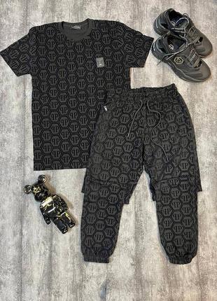 Спортивный костюм на весну - лето philipp plein / мужские костюмы филиппин плейн на каждый день