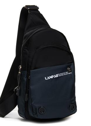 Сумка мужская на плечо нейлон lanpad 8351 blue