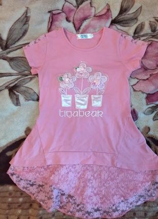 Продам футболку на дівчинку на 8-9 років, зріст 134 см