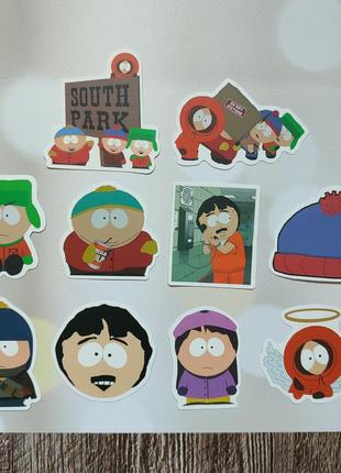 Наклейки, стикеры, стикерпак "south park. южный парк". набор из 10 шт  (стик0100)