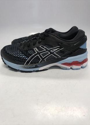 Кроссовки для бега asics gel-kayano 26 1012a457-003 black/heritage blue2 фото