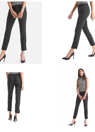Gap женские брюки укороченные короткие скини 7/8 серые колоты2 фото