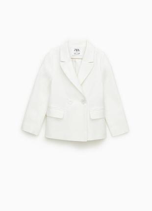 Белый пиджак zara