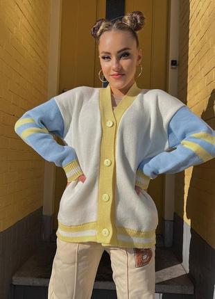 Кардиган вязаный бомбер 2