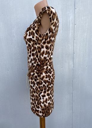 Платье леопардовое короткое (туника)2 фото