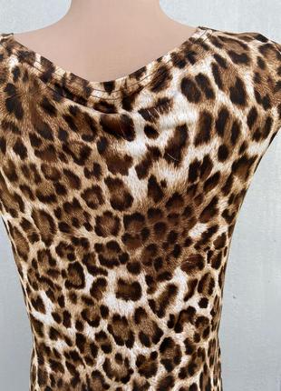 Платье леопардовое короткое (туника)6 фото