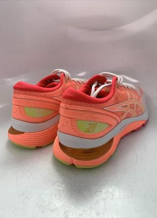 Кроссовки для бега asics wmns gel nimbus 21 1012a611-100 'sun coral' white/sun coral7 фото