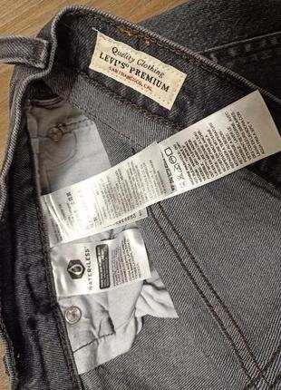 Шорты джинсовые женские levi's 501 premium размер 32 серые короткие левис3 фото