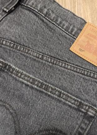 Шорты джинсовые женские levi's 501 premium размер 32 серые короткие левис5 фото