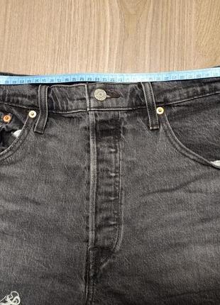 Шорты джинсовые женские levi's 501 premium размер 32 серые короткие левис8 фото