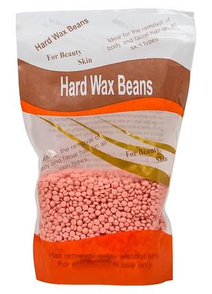 Віск у гранулах doll wax yz001-300d rose для депіляції гранульований 300 г