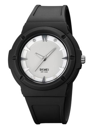 Спортивний чоловічий годинник skmei 2011bkwt black-white водостійкий наручний кварцевий
