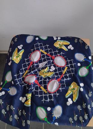 Хустинка, шарф, принт большой теннис
