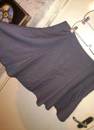 Новая,сток,стильная,клёшна юбка с замочком сзади и подкладкой, бол.18р., f&f, вьетнам
