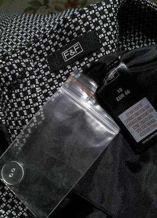Новая,сток,стильная,клёшна юбка с замочком сзади и подкладкой, бол.18р., f&f, вьетнам5 фото