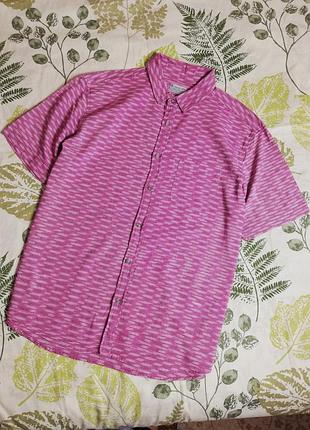 Брендовая шикарная натуральная рубашка tu