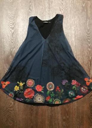 Брендова  красива блузка  в квітах  від desigual