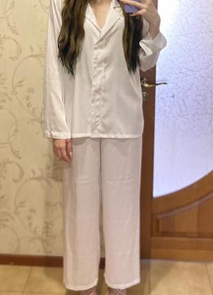 Шелковая домашняя пижама1 фото