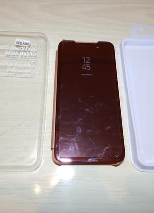 Чехол книжка для xiaomi mi 10 ultra clear view standing cover rose gold6 фото