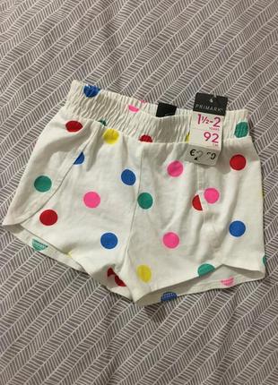 Новые шортики на девочку 1,5-2 года