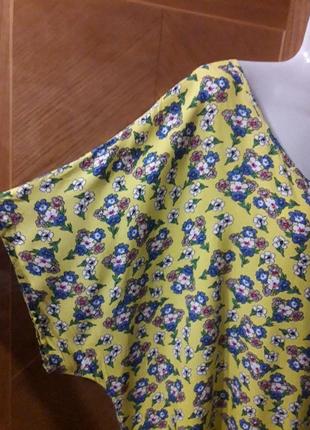 Crn collection р.64 красивая блузка в цветашках 100% район ( вискоза)7 фото