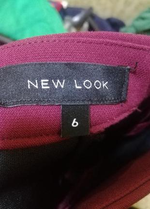 Бордовая мини юбка new look5 фото