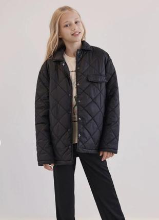 Курточка стьобана для дівчинки zara bershka