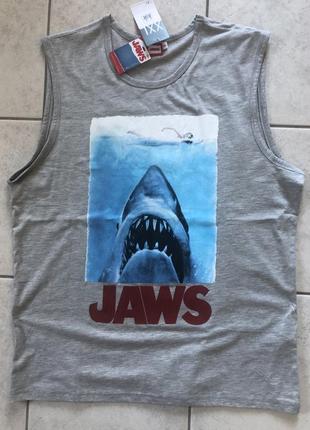 Майка стильная jaws xxl и m -ljaws нижняя