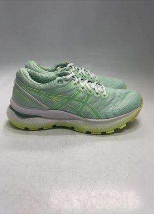 Кросівки для бігу asics gel-nimbus 22 1012a663 mint tint/safety yellow1 фото