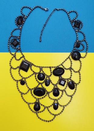 ❤️ Кольє намисто на шию камені біжутерія ланцюг ланцюжок