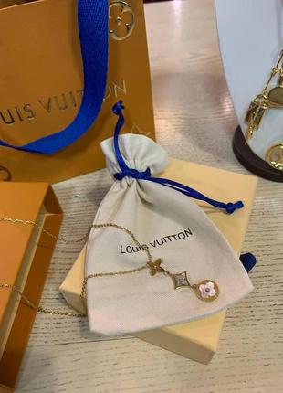 Брендовая подвеска луи виттон/louis vuitton, позолота