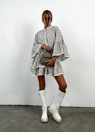 Женское платье в цветочный принт