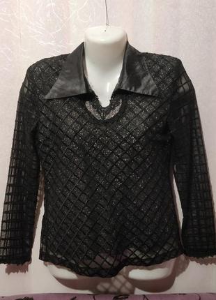 Блуза с люрексом (пог 45-48 см)2 фото