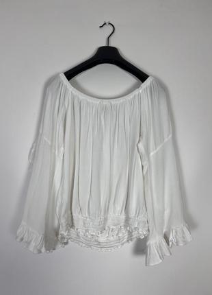 Белая блузка вискоза блузка miss selfridge uk 145 фото